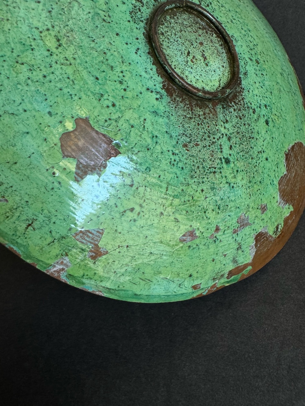 Vintage Peruvian Wall Plate Silver & Copper Mixed Media Decorative Handmade - Picture 10 of 11